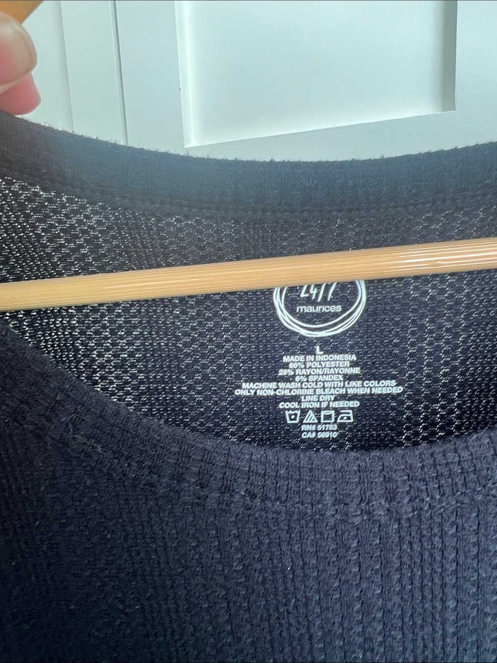 Maurices 24/7 Ribbed tee - Picture 2 of 4